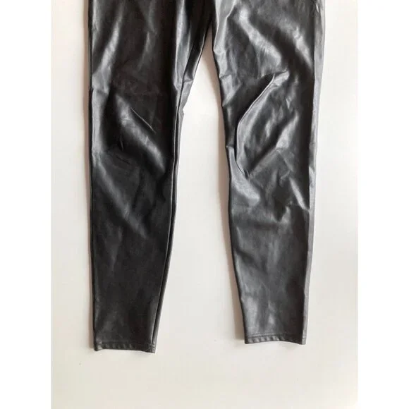 Aritzia WILFRED FREE Daria Black Vegan Leather High Rise Ankle Leggings, Size S - Picture 3 of 14